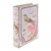 Caja fuerte tipo libro con pajaro y flores rosas 106736