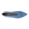 Zapatos planos punta fina en rafia azul 122865