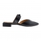 Zapatos destalonados piel negra punta fina 123362