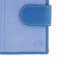 Detalle cartera mujer piel combinada con serraje azul