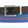 Cinturón elástico con piel marrón 62736