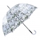 Paraguas largo transparente estampado 88948